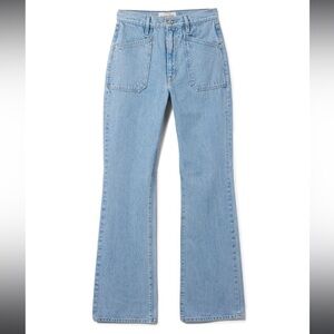 Slvrlake Charlotte Clear Skies High Rise Bootcut Flare Light Wash Jeans size 25